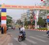 Bình Dương: Trang trí đường phố chuẩn bị Hội thảo Hoằng pháp toàn quốc 2011
