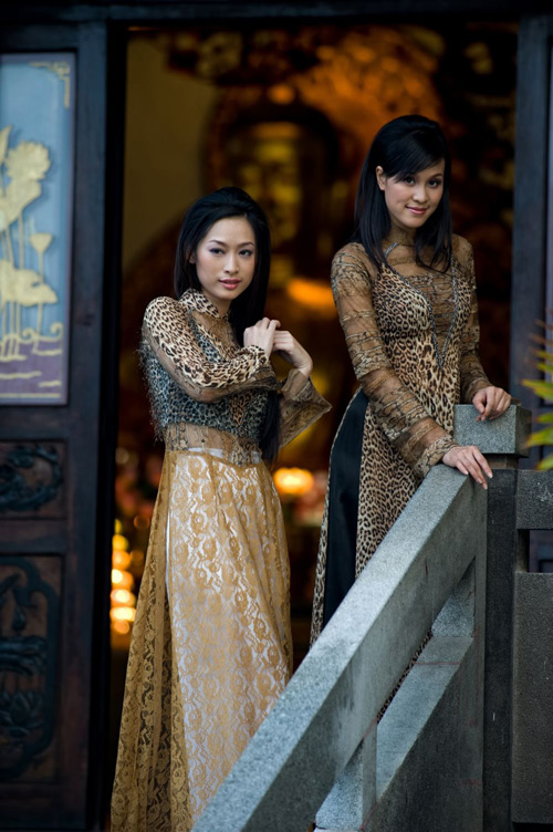 Chọn áo dài đi chùa đẹp và thanh lịch, Thời trang, ao dai, vo viet chung, le vu lan, dai le, 1000 nam thang long