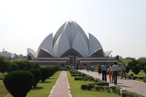 Indian Bahá'� (Lotus) Temple by Brajeshwar.