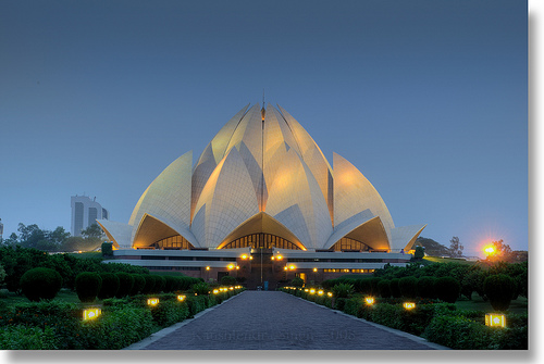 Lotus Temple I by Kaushlendra.