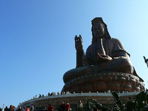 Xijiaoshan
 Kwan-yin Statue is 61.9 meters high, situated on the top of a hill in Foshan city, South China's Guangdong province. It was completed in 1998 as the highest sitting Kwan-yin statue.