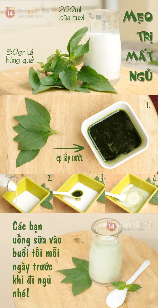 Ngủ ngon giấc thật nhanh với công thức tại nhà 1